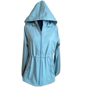 Kirkland Teal Lightweight Thin Parka Adjustable Waist Women’s XS - Runs Large